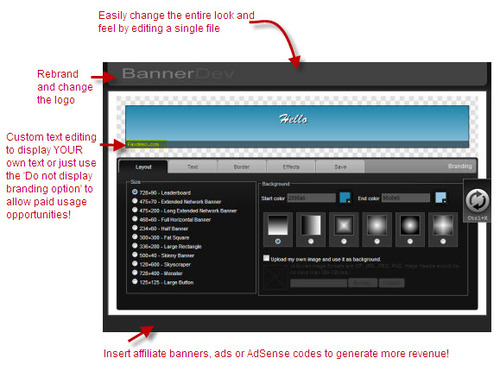 Product picture Online Banner Designer - Earn From Your Own Online Banner Graphics Service - PLR 